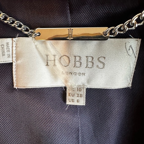 Hobbs London Saskia Purple Trench Coat Size US 6. Pre-owned. - Picture 10 of 14